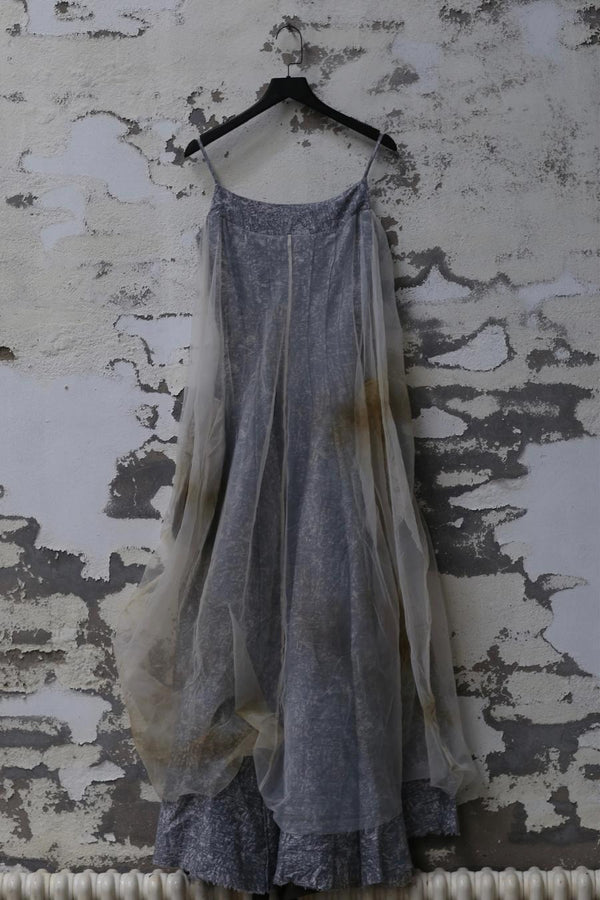 MUTEDANCE blue double -layer dress MD22FW57 PM46